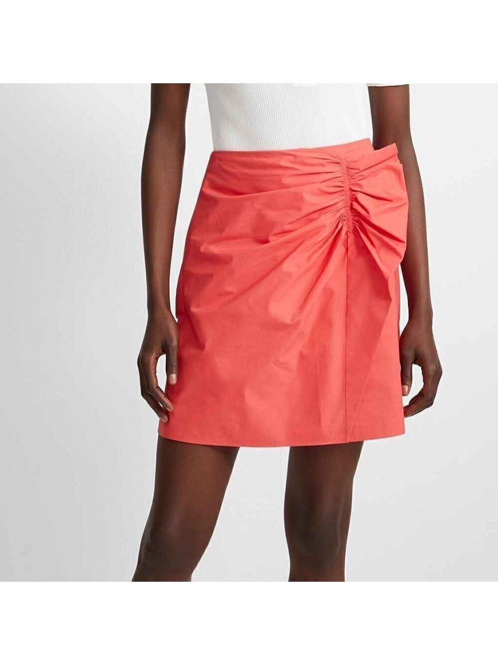 CLUB Monaco new coral skirt BNWT faux wrap bow.